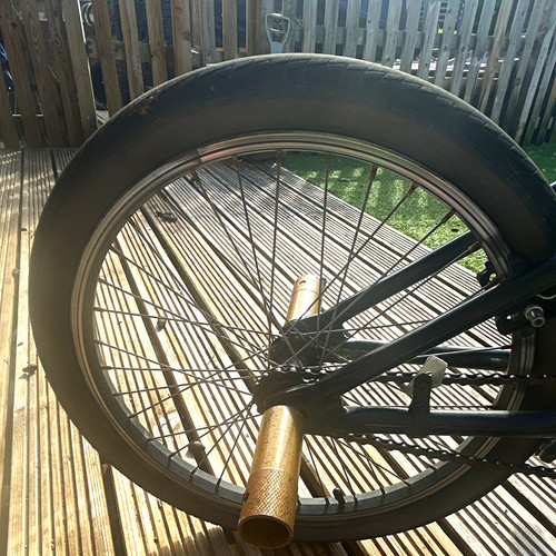 Black bmx bike wheels - in,